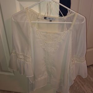 White lace blouse